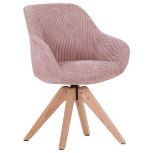 Ambia Home ŽIDLE S PODRUČKAMI, manšestr, růžová obraz