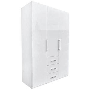 Carryhome ŠATNÍ SKŘÍŇ, bílá, vysoce lesklá bílá, 147/219/59 cm obraz