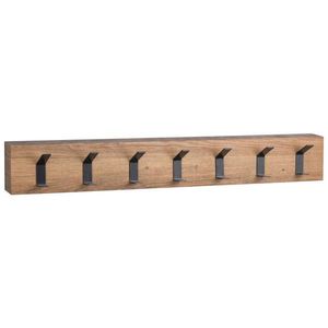 XXXL ŠATNÍ PANEL, černá, barvy dubu, 70/10/5 cm obraz