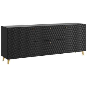 Livetastic NÍZKÁ KOMODA, černá, 180/69, 4/39 cm obraz