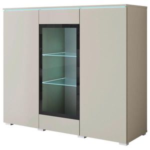 XXXL VYSOKÁ KOMODA, béžová, kašmírová, 120/103, 3/39, 5 cm obraz