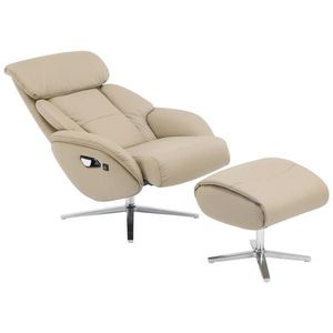 Livetastic MASÁŽNÍ KŘESLO, textil, kůže, šedohnědá obraz