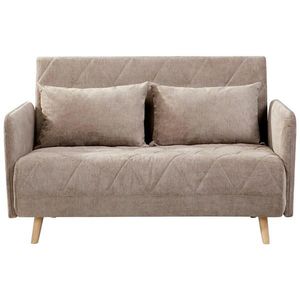 MID.YOU ROZKLÁDACÍ POHOVKA, textil, světle hnědá obraz