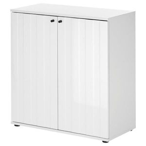XXXL KOMODA, vysoce lesklá bílá, 80/83/38 cm obraz