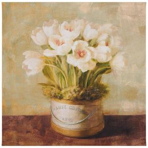 Euroart MALBA NA PLÁTNĚ, květiny, 55/55/3 cm obraz