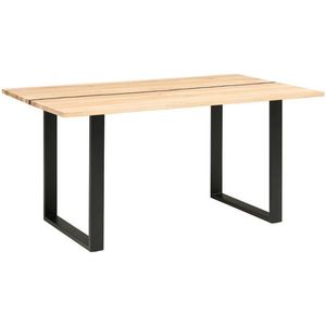 MID.YOU JÍDELNÍ STŮL, dub, přírodní barvy, černá, 140/76/80 cm obraz