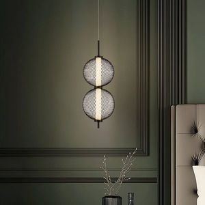 Drátěná závěsná lampa PUMA s kulovými stínidly 14 x 38 cm – designové osvětlení obývacího pokoje LED 3000K obraz