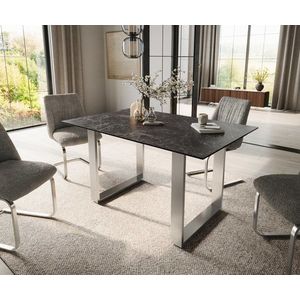 Jídelní stůl Edge 140x90 keramika Laminam®Nero Greco obraz