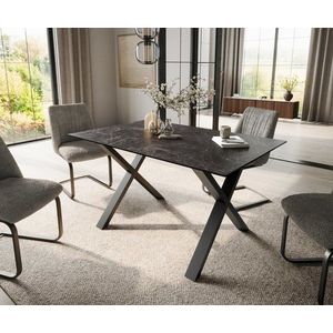 Jídelní stůl Edge 140x90 keramika Laminam®Nero Greco obraz