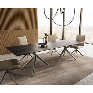 Jídelní stůl Edge 300x100 keramický Laminam®Noir Desir hnědý obraz