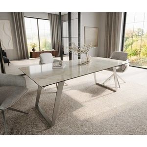 Jídelní stůl Edge 200x100 keramický Laminam® Onice Oro obraz