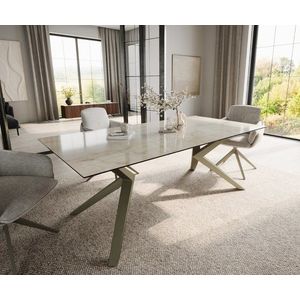 Jídelní stůl Edge 200x100 keramický Laminam® Onice Oro obraz