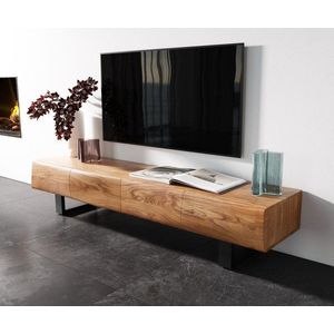 Lowboard New Live-Edge 175 cm akácie přírodní 4 dvířka běhoun obraz