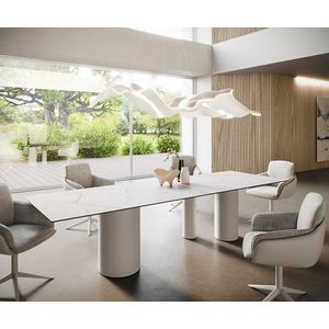 Jídelní stůl Edge 300x100 Keramický Laminam®Statuarietto White obraz