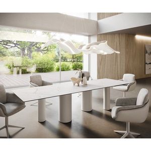 Jídelní stůl Edge 300x100 Keramický Laminam®Statuarietto White obraz