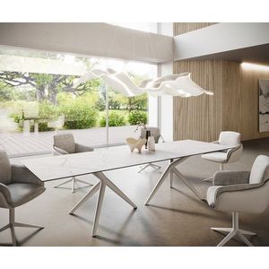 Jídelní stůl Edge 300x100 keramický Laminam®Statuarietto bílý obraz