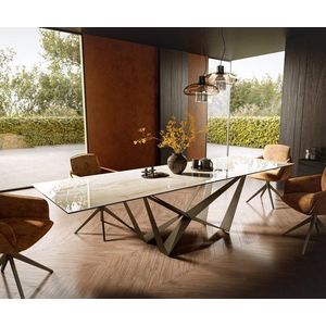 Jídelní stůl Edge 300x100 keramický Laminam® Onice Oro ?Spider obraz