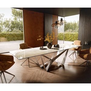 Jídelní stůl Edge 300x100 keramický Laminam® Onice Oro ?Spider obraz