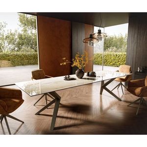 Jídelní stůl Edge 300x100 Keramika Laminam® Onice Oro ?Zenthara obraz