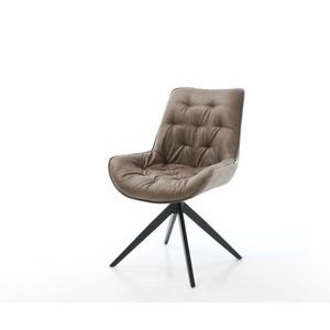 Jídelní židle Taimi-Flex taupe vintage křížová podnož široká obraz
