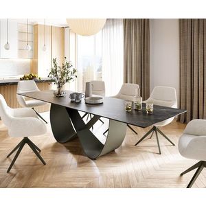 Jídelní stůl Edge 300x100 keramika Laminam® Noir Desir hnědá obraz