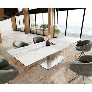 Jídelní stůl Edge 200-300x100 keramika Laminam®Statuarietto obraz