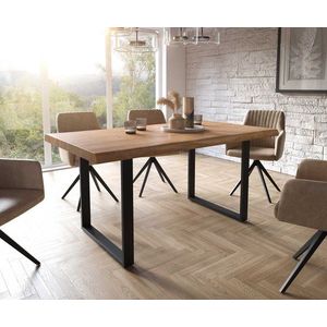 Jídelní stůl Edge 160x90 cm XL přírodní akácie live obraz