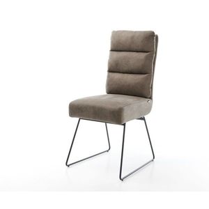 Jídelní židle Pela-Flex taupe vintage tenká podnož černá obraz
