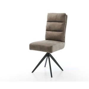 Otočná židle Pela-Flex taupe vintage křížová podnož hranatá obraz