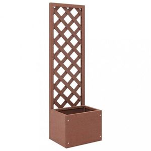 Zahradní truhlík s treláží 40 x 30 x 135 cm Dekorhome obraz