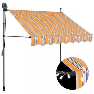 Ručně zatahovací markýza s LED světlem 100x120 cm Dekorhome obraz