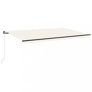 Ručně zatahovací markýza s LED světlem 450x300 cm Dekorhome obraz