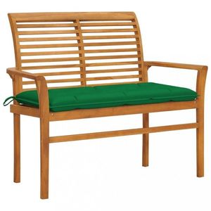 Zahradní lavice s poduškou 112 cm Dekorhome obraz