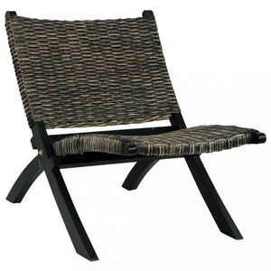 Relaxační křeslo ratan / mahagon Dekorhome obraz