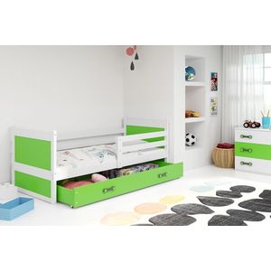BMS Dětská postel RICO 1 s úložným prostorem | bílá 80 x 190 cm Barva: Zelená obraz