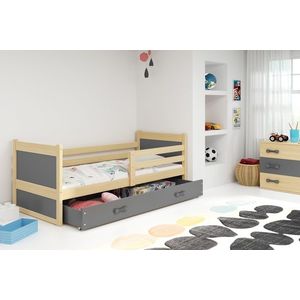 BMS Dětská postel RICO 1 s úložným prostorem| borovice 90 x 200 cm Barva: Modrá obraz