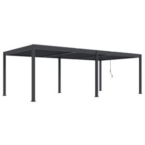 ArtRoja Bioklimatická hliníková pergola INTRO DUO volně stojící | antracit 8 x 4 m obraz