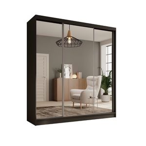 ArtAdrk Šatní skříň TOLA | černá 200 cm obraz
