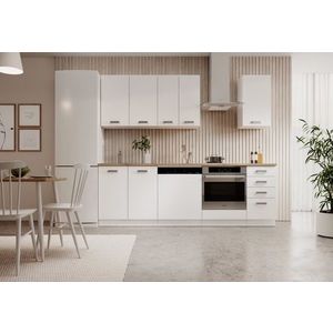ArtAdrk Kuchyňská linka BUBBLE | 180 - 240 cm bílá obraz