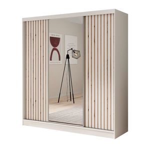 ArtAdrk Šatní skříň IDA | bílá / bílá 200 cm obraz
