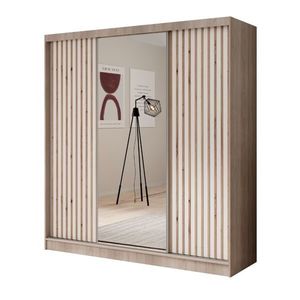 ArtAdrk Šatní skříň IDA | dub sonoma / bílá 200 cm obraz