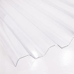 Trapézová deska PVC 2000 x 900 x 0, 8 mm čirá obraz