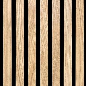 Dekorační lamela s filcem dub přírodní, dýhovaná 300x2650mm obraz