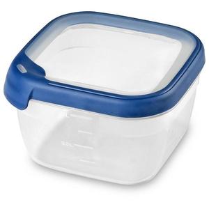 Box čtverec 1.2l průhledný/modrý obraz