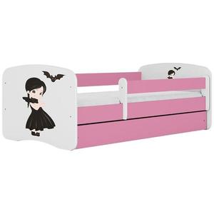 Dětská postel Babydreams+SZ+M růžová 80x180 Wednesday obraz