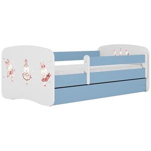 Dětská postel Babydreams+SZ+M modrá 70x140 Tančící králíčci obraz