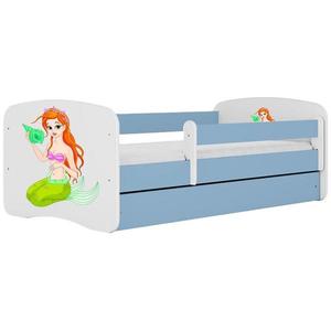 Dětská postel Babydreams+SZ+M modrá 70x140 Mořská panna obraz