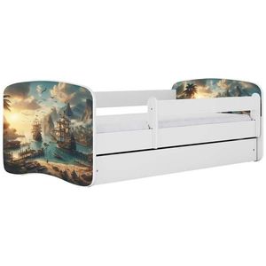 Dětská postel Babydreams+SZ+M bílá 80x160 Loď obraz