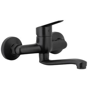 Umyvadlová baterie nástěnná Sparc Black obraz