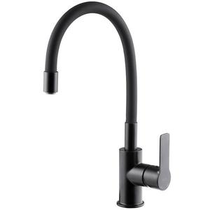 Dřezová baterie s flexibilní výpustí Rumba Black / Black obraz